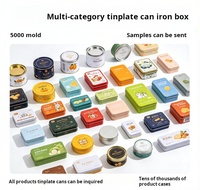 Boîte en métal ovale à pois - Contenant de stockage hermétique de qualité alimentaire pour petits objets, mini boîte en métal pour bijoux/bonbons/épices