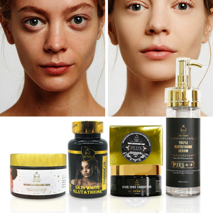 Triple Glutat Set perawatan kulit, asam Kojic pemutih kulit Anti Melanin 24K daun emas + Set Glutathione - Product Image 5