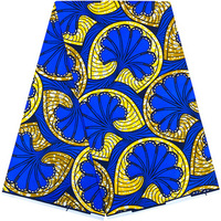 Tissu tissé africain en polyester pur à 100 %, imprimé géométrique double face respirant, pour vêtements, accessoires et projets DIY