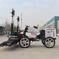 Niveleuse laser à quatre roues pour béton HWAON avec moteur 23KW/30HP, démarrage électrique, haute efficacité, récepteur allemand Komec