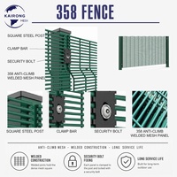 Clôture de sécurité 358 robuste et résistante aux intempéries pour bétail et abattoirs, panneau en treillis soudé anti-escalade en acier galvanisé thermolaqué