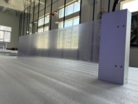 Film LED transparent flexible personnalisé, haute transparence, auto-adhésif, pour affichage sur vitrine de magasin.