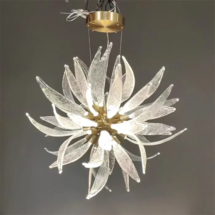 Led hotel ODM OEM decorative vintage ceiling light crystal interior hanging lamp large entrance pendant light commercial