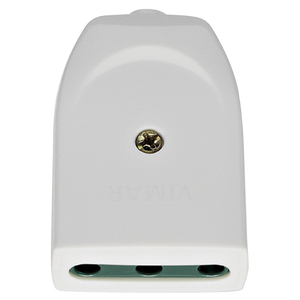 2P+T 16A P17 ซ็อกเก็ตสีขาวแกนหมุน 13 มม. ยาว 6 มม. กว้าง 1.7 มม. สูง - Product Image 1
