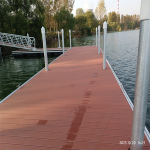 <span class=keywords><strong>Estructura</strong></span> de muelle <span class=keywords><strong>flotante</strong></span> de aluminio Plataforma de puente Flotadores de pontones con pasarela - Product Image 4