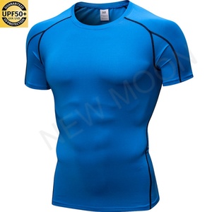 T-shirt de sport respirant et à séchage rapide personnalisé pour hommes, coupe ajustée, protection solaire, anti-transpiration - Product Image 3