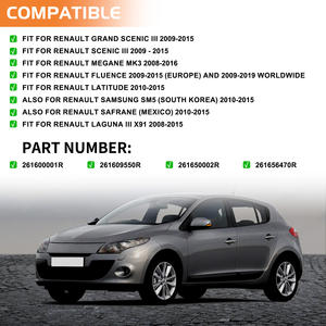 Feux latéraux pour Renault <span class=keywords><strong>Megane</strong></span> <span class=keywords><strong>3</strong></span> MK3 III RS 2008-2016 BZ KZ DZ Dynamic LED Blinker Indicator Mirror New Turn Signal Lamps - Product Image 6