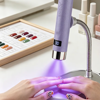 SNRQI Produk Terbaru Lampu Kuku Gel Pengering Cepat 10 Detik Custom, Mini Portabel G1 Sensor Ai Lampu Kuku Uv Led 1 Jam Penggunaan Nirkabel