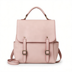 Высококачественная винтажная кожаная женская сумка Роскошная многофункциональная сумка через плечо съемный рюкзак для колледжа - Product Image 4