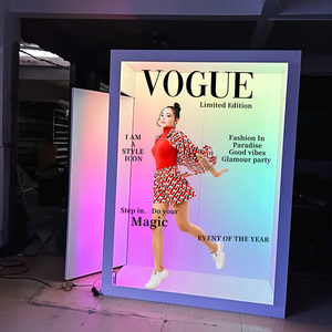 ตู้โชว์ภาพกล่องแก้วฟรีโลโก้ที่กำหนดเองพร้อมไฟเติม LED - Product Image 5