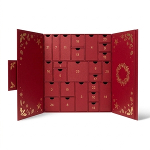 Calendario de Adviento de Navidad de Papel Personalizado, Caja Ciega de Cuenta Regresiva, Caja de Regalo Vacía para Juguetes Infantiles, Regalo Sorpresa Navideño Promocional - Product Image 1