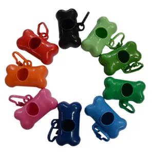 Customized Logo Printed Custom Color Pet Waste Bag Dispenser Dog Poop Bag Holder With Screw Cap