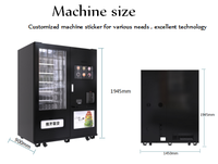 Máquina expendedora combinada automática de doble opción que ofrece Bebidas frías y calientes