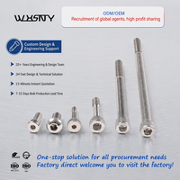 Sekrup Mesin Kepala Silinder WXSNY DIN912 ISO7380, Sekrup Kepala Datar, Sekrup Torx Anti Bongkar, Sekrup Allen
