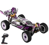 Voiture RC Wltoys 124019, mini voiture de course, 60 km/h, haute vitesse, 1/12, 2,4 GHz, GPS, 4 canaux, engrenages en alliage d'aluminium, tout-terrain, drift, Noël