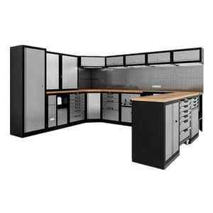 Atelier durable d'angle d'établi <span class=keywords><strong>de</strong></span> poste <span class=keywords><strong>de</strong></span> travail <span class=keywords><strong>de</strong></span> garage avec le Cabinet - Product Image 1