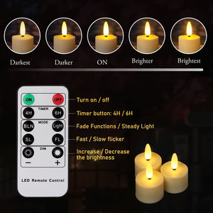Bán buôn 3D Flameless sạc <span class=keywords><strong>LED</strong></span> nến với bộ đếm thời gian từ xa, Flameless <span class=keywords><strong>tealight</strong></span> nến với sạc cơ sở - Product Image 4