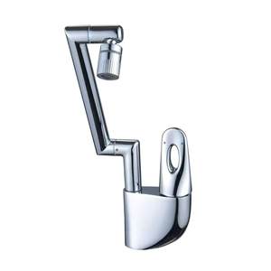 Nuevo Diseño de Grifo de Lavabo de Latón para Agua Fría y Caliente, Grifo Universal con Brazo Mecánico para Lavabo de Baño - Product Image 2