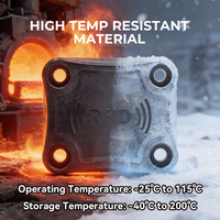 Resistente Calor Cerámica RFID Etiqueta 200℃ Alta Temperatura Sobre Metal UHF ISO18000 6C EPC Gen2 para Automóvil Fabricación