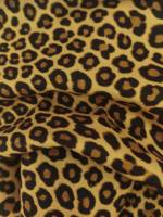 Tissu imprimé léopard 100% coton 21s 135GSM, textile à motif animal imprimé numériquement pour chemise et robe