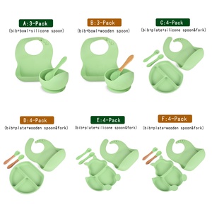 Productos para Bebés al por Mayor Libres de BPA, Tazón de Silicona Antideslizante con Cuchara - Product Image 6