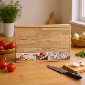 เขียงเมทัลเท็กซ์ 55x35x2 ซม. ทำจากไม้บีช สำหรับเตรียมอาหาร - Product Image 3