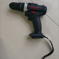 Perceuse électrique sans fil 21V, moteur à choc électrique, adaptée aux ouvriers de l'entretien de la maison, multifonctionnelle, noire, perceuse électrique
