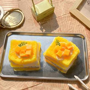 Juguete Blandito de Mango Tostado, Súper Suave, de TPR, Simulación de Pastel, Juguete Antiestrés para Apretar - Product Image 5