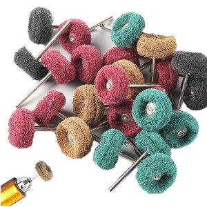 10 brosses abrasives en nylon <span class=keywords><strong>avec</strong></span> tige de 2,35/3 mm, roue de polissage en fibre, ébavurage, meulage de métal, élimination de la rouille, nettoyage de la poussière, outil de meulage - Product Image 4