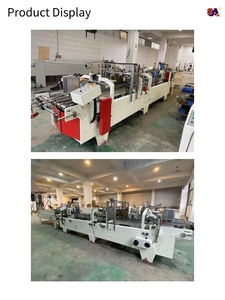 Machine à plier le papier d'occasion CQT 650 pour boîtes à fond plié, ligne droite, colle froide soluble dans l'eau, 200m/min - Product Image 6