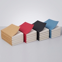 Carnet de notes promotionnel A5 en papier kraft avec reliure thermique et piqûre à cheval pour usage scolaire, certifié