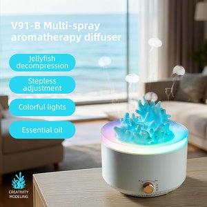 Diffuseur d'arômes 360 ml, 2 modes de pulvérisation, lumière LED à 7 couleurs dégradées, humidificateur à brume froide, machine d'aromathérapie de bureau - Product Image 2