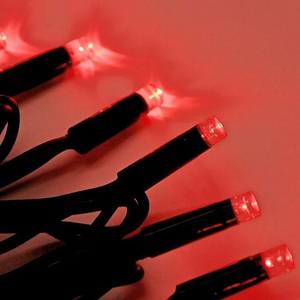 Guirlandes de Noël de qualité supérieure, IP65 H03RN-F, câble noir robuste rempli de colle, 5 mm de large, diffuseur d'angle large, rouge, 220V 110V, longueur personnalisée - Product Image 3