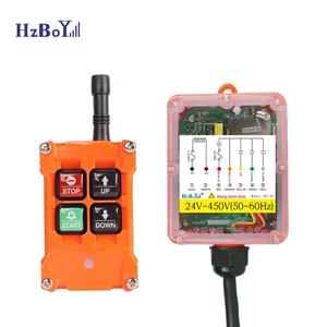 HZBOY F21-2S Single-Speed-Industrie-Wireless-Kran-Fernbedienung <span class=keywords><strong>2</strong></span>-Tasten-wasserdichter Kunststoff-Fixed-Code-Empfänger - Product Image 2