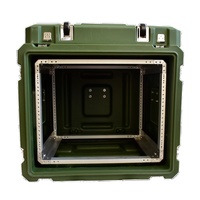Couleurs personnalisées Moule rotatif dur 19 pouces antichoc 8u Rack Mount Case