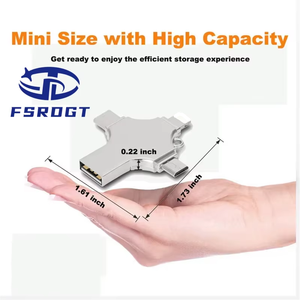 2024 High Quality <strong>4</strong>-in-1 Type-C USB Flash Drive Custom Logo 32GB 64GB 128GB 3.0 OTG Metal USB <strong>Memory</strong> <strong>Stick</strong> Factory Direct - Product Image 4