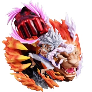 Figurine de collection Luffy <span class=keywords><strong>Nika</strong></span> Pirate Anime WCF de 17 cm, couleur chair, yeux lumineux, batterie lithium-ion, pour les fans - Product Image 1