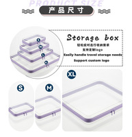 Boîte de rangement en plastique PVC rigide, étui de transport avec fermeture éclair, organiseur de gadgets numériques quotidiens, boîte à outils de voyage