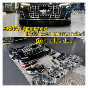 Version améliorée pour Audi A8 <span class=keywords><strong>D5</strong></span> : Kit carrosserie avant et arrière, phares, composants avant, modification version Horch, ajustement parfait - Product Image 4