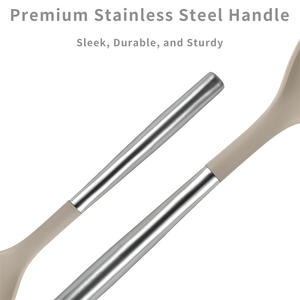 جودة ممتازة 8 أواني مطبخ من السيليكون طقم أواني طهي مقاومة للحرارة غير لاصقة غير قابلة للالتصاق - Product Image 4