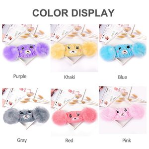 Peluche d'hiver Nouveau protège-oreilles pour enfants Cartoon Cotton Bear Student Warm Earmuffs Warm Mouth Ear Cover - Product Image 6