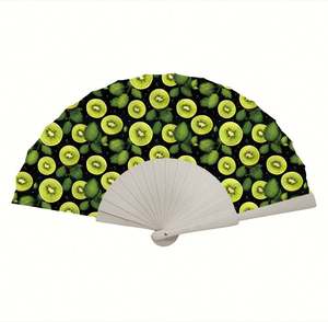 Éventail pliant en bois gravé personnalisé – Éventails de mariage personnalisés, cadeaux de fête d'anniversaire, décorations de fête de bébé, cadeaux pour invités - Product Image 5