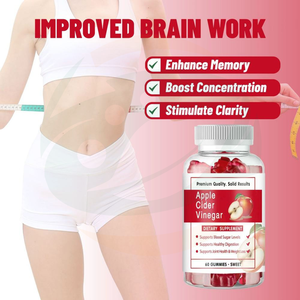 OEM Private Label Kruidensupplement voor volwassenen: appelazijn gummies ter ondersteuning van de spijsvertering, gewichtsbeheersing, antioxidatie en immuunsysteem - Product Image 4