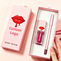 Ensemble de maquillage pour les lèvres personnalisé avec logo OEM, crayon à lèvres et rouge à lèvres, hydratant, longue tenue, brillant, crémeux, brillant, ensemble de rouge à lèvres brillant, marque privée