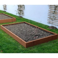 Bordure paysagère Art Déco en acier Corten, installation facile, finition peinte, résistante à la corrosion, pour jardin extérieur, allées et parterres de fleurs