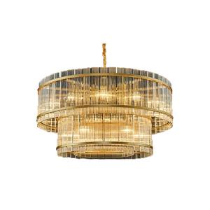 Lámpara Colgante Redonda Grande para Sala de Estar, Araña de Cristal Moderna Nórdica de Lujo Dorada al por Mayor para Decoración del Hogar - Product Image 6