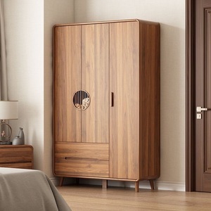 Armario de Madera Maciza para Dormitorio, Estilo Moderno y Minimalista, Nuevo Diseño 2025, Armario de Almacenamiento para Niños, Ideal para Apartamentos Pequeños - Product Image 1
