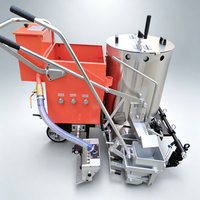 Machine de marquage routier à pulvérisation à froid manuelle, débit de 6 L/min, pour le traçage des lignes de parking