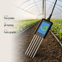 Capteur de sol intelligent 8 en 1, testeur de sol IP68, USB Type-C, surveillance en temps réel du pH, de l'EC, de l'humidité, du NPK, de la salinité et de la température