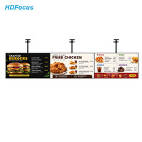 HDFocus - Pantalla LCD de Señalización Publicitaria Inteligente con Menú Digital, 4K UHD, 49, 55 y 65 Pulgadas, Android, WiFi, con CMS en la Nube para Restaurantes